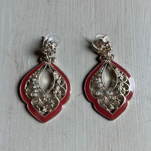 White House Black market pierced pendant earrings